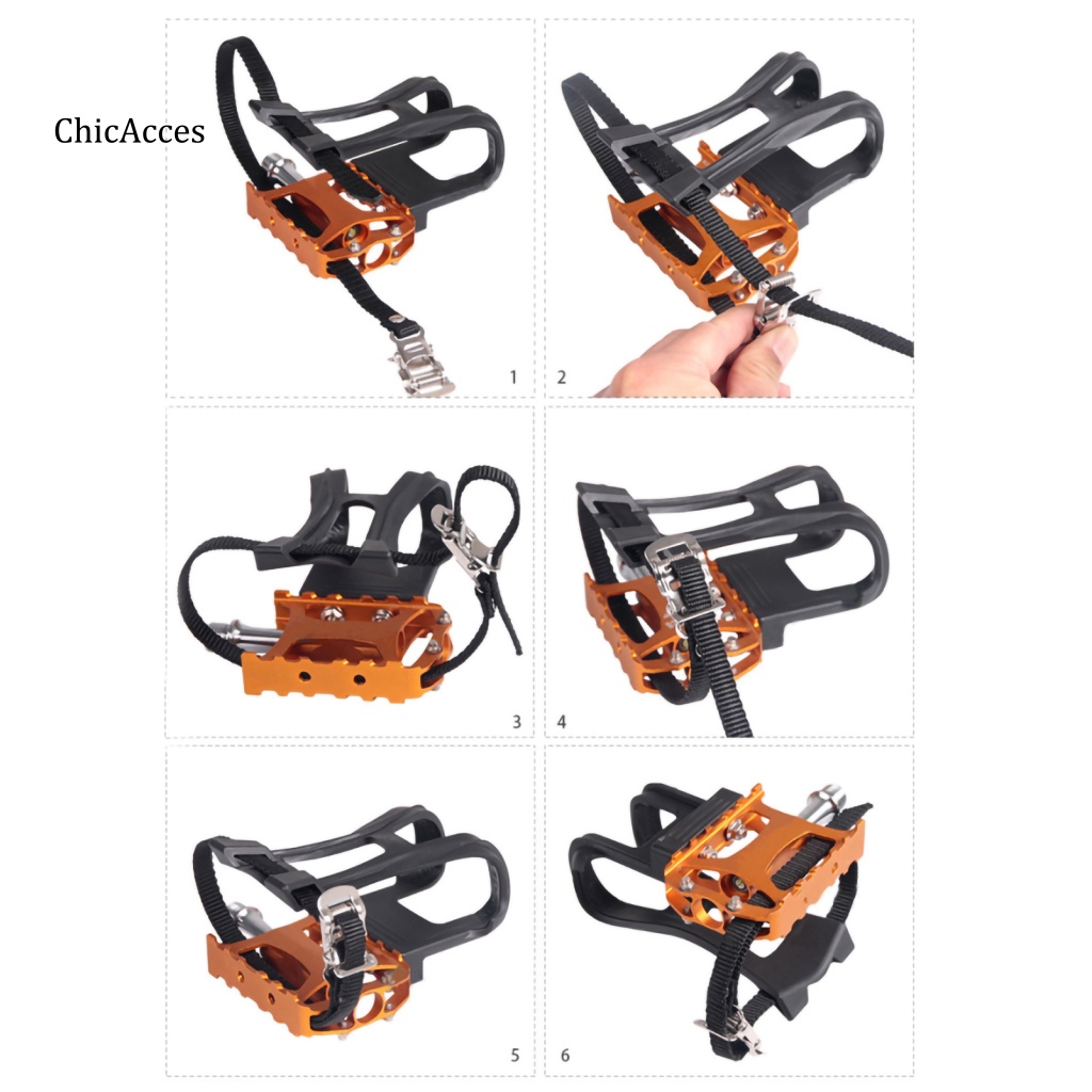 Chicacces Dây Đai Gắn Bàn Đạp Xe Đạp Bền Thiết Thực