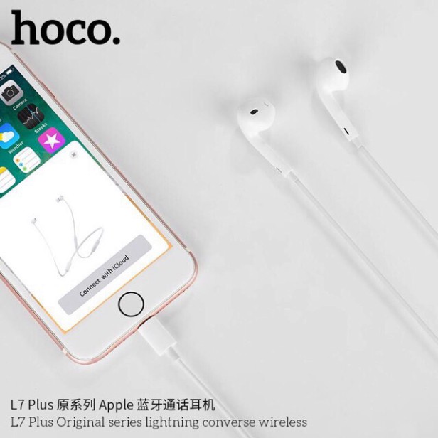 Tai nghe iPhone hoco L7 plus - Tai nghe dây cho ip 7/8/X dòng Bluetooth V4.2 ♥️♥️