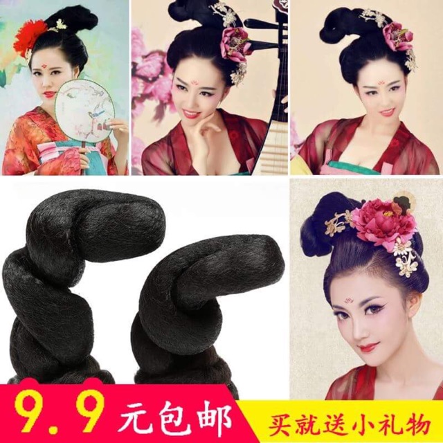 Búi tóc cổ trang có sẵn