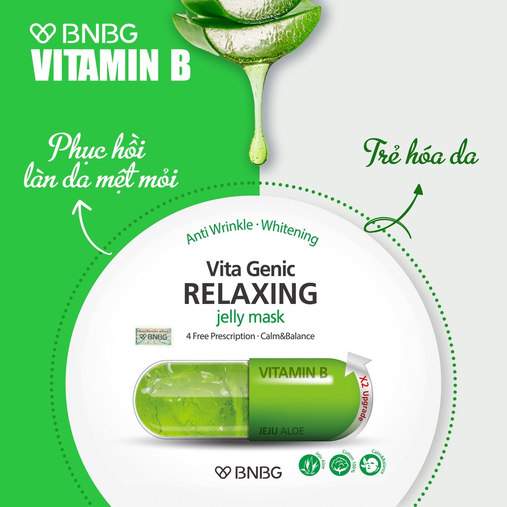 Hộp 10 Mặt Nạ Giấy BNBG Đủ Loại Dưỡng Da Chuyên Sâu 30ml