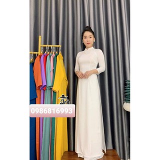 áo dài trơn lụa tô châu cao cấp .