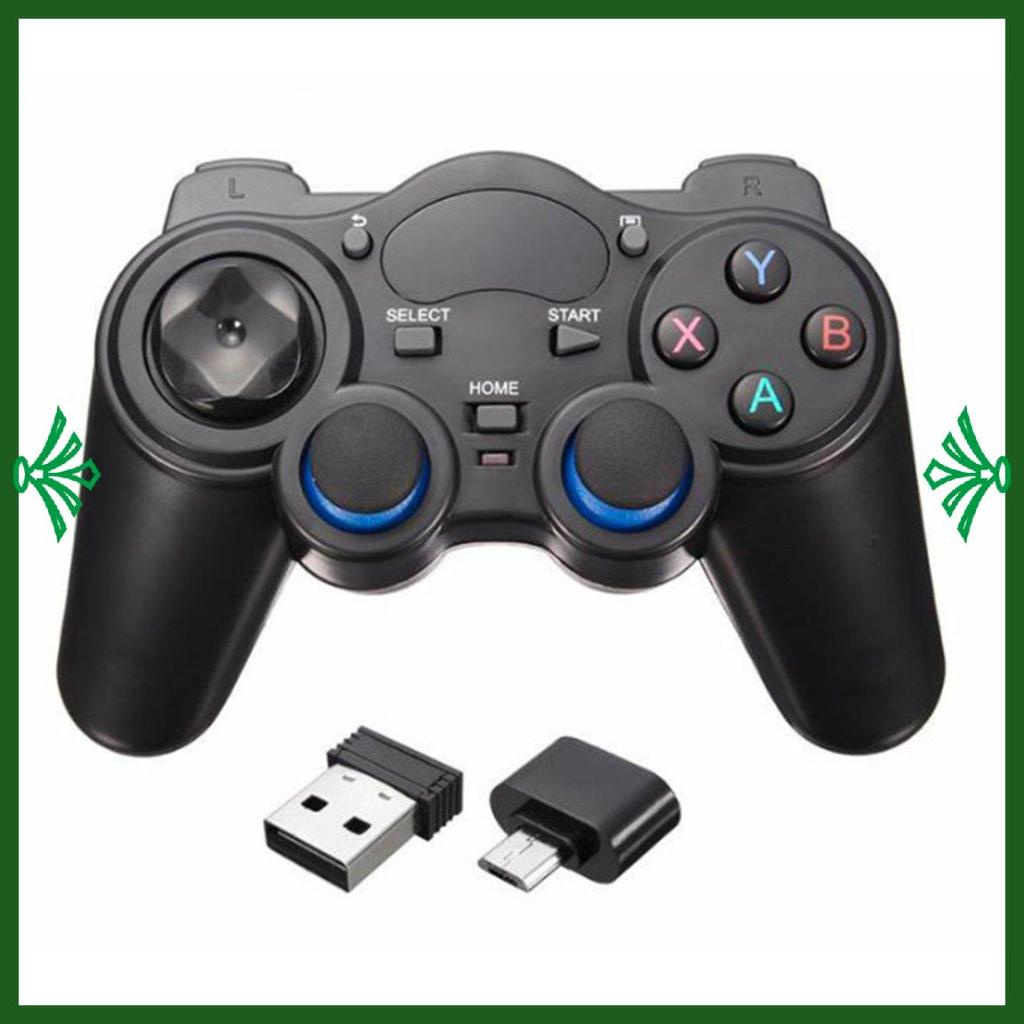 Tay Cầm Chơi Game Không Dây 2.4G Với Đầu Chuyển Đổi USB OTG Dành Cho Android TV Box