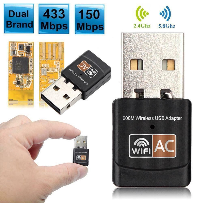 USB thu phát wifi cho máy tính 600Mbps 802.11ac/a/b/g/n 5/2.4G | BigBuy360 - bigbuy360.vn