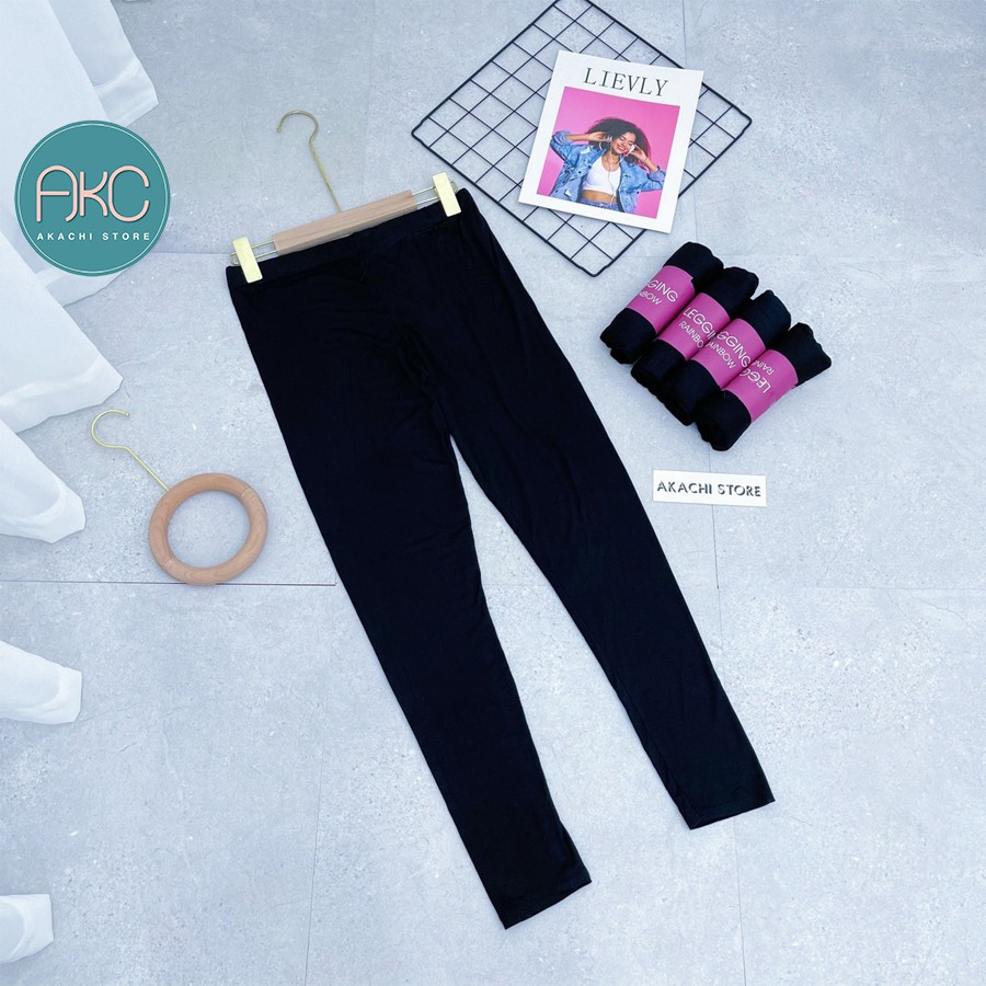 Quần Legging dài cotton thái Nâng Mông Cạp Cao Siêu Hot Siêu Co Giãn AKACHI – LG02 | BigBuy360 - bigbuy360.vn