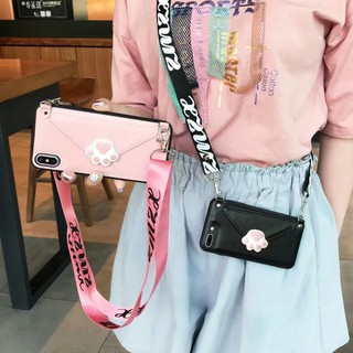 [HOT] Ốp lưng iphone 6/6s 6 Plus 7/8 7 Plus/8 Plus X/Xs XR Xs Max 11 11 Pro 11 Pro max ví da cao cấp kèm dây đeo