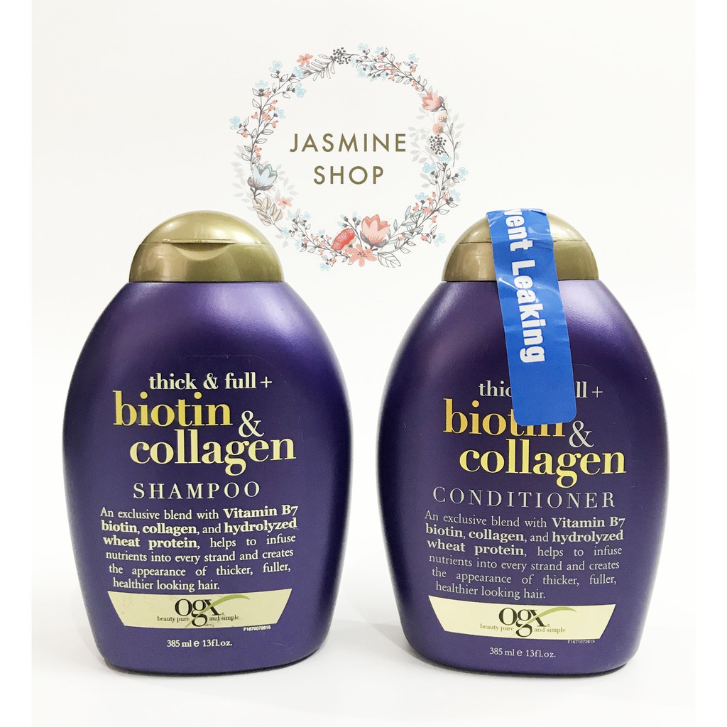 Dầu gội/xả OGX Biotin & Collagen