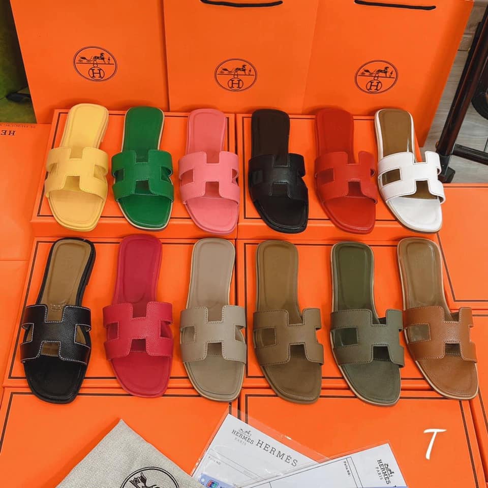 DÉP LÊ THỜI TRANG👡Dép HERMES Nữ full màu full size🍇🍇