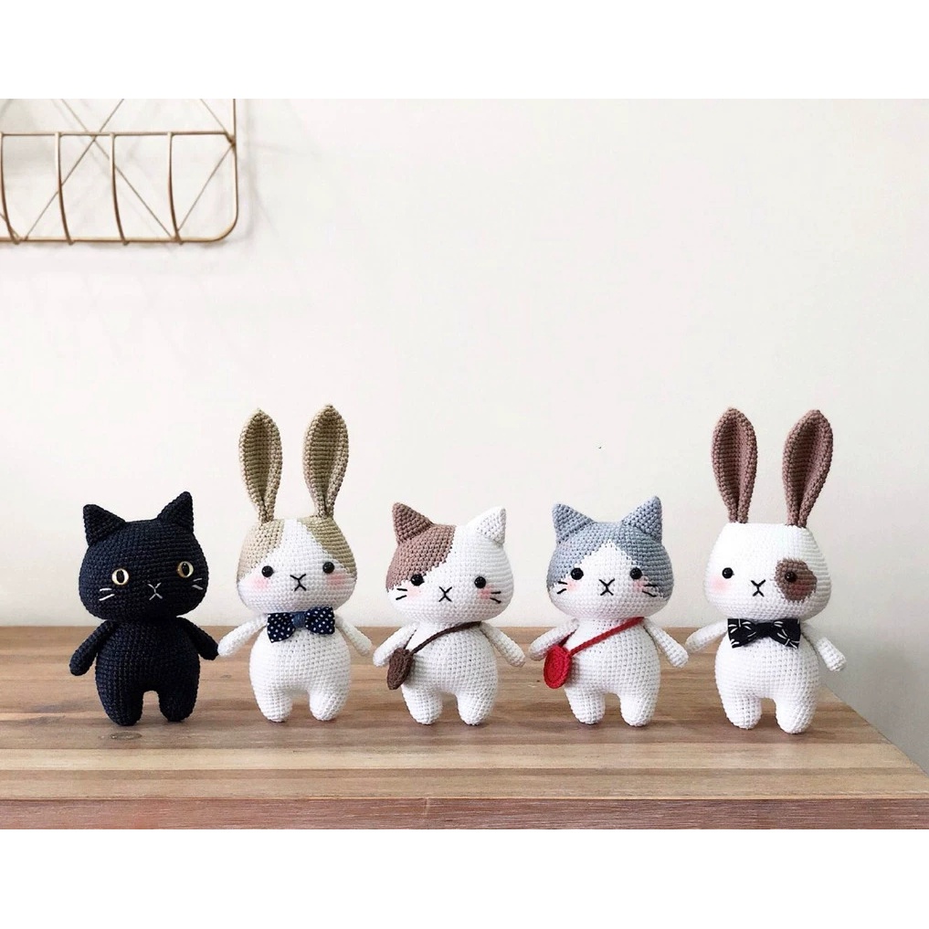 DIY Gói Nguyên Liệu Móc Len Thú Nhồi Bông  - Quà Tặng Handmade Tự Làm Decor [Có hướng dẫn]