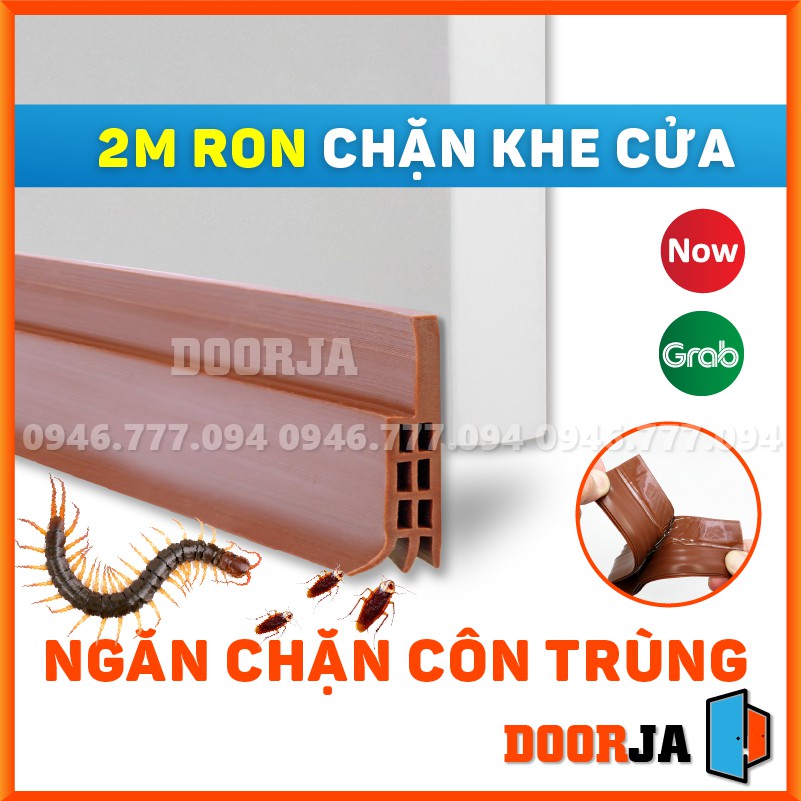 Ron Cao Su Chặn Khe Cửa Thanh Dán Khe Hở Giữ Nhiệt Điều Hòa Chống Côn Trùng Khói Bụi Tiếng Ồn DOORJA