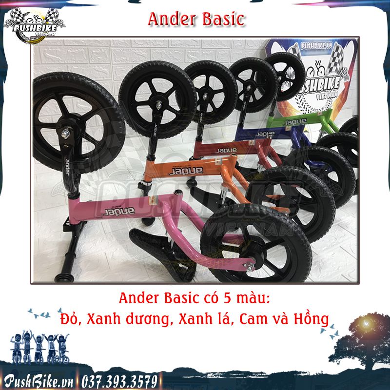  Xe chòi chân thăng bằng Ander Basic cho bé từ 1.5 đến 6 tuổi