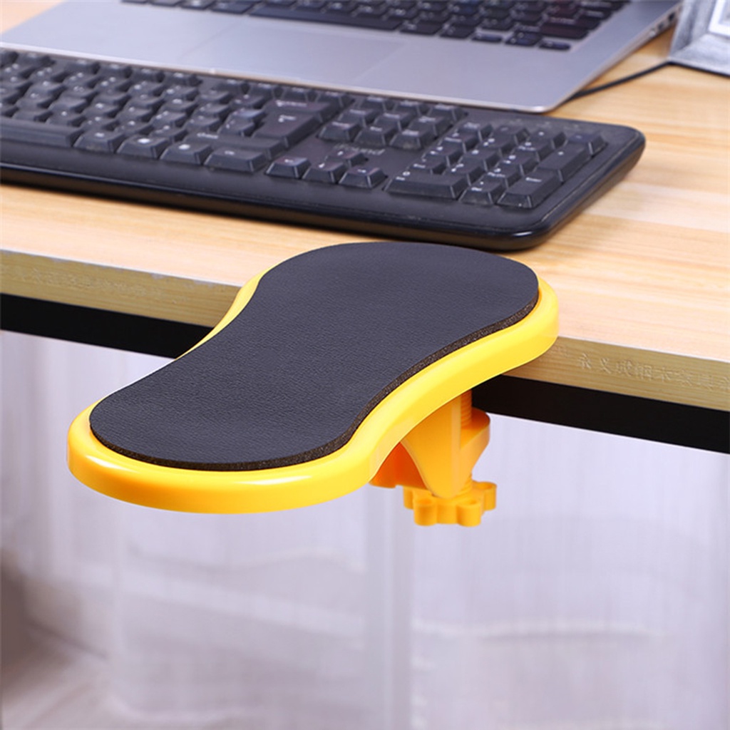 Bur_Computer Armrest Pad Attachable Arm Support Mini Desk Wrist Rest Support Mouse Pad for PC