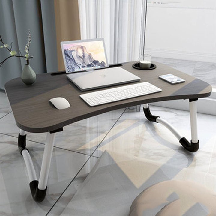Bàn học có khe cắm điện thoại laptop xếp gọn | BigBuy360 - bigbuy360.vn