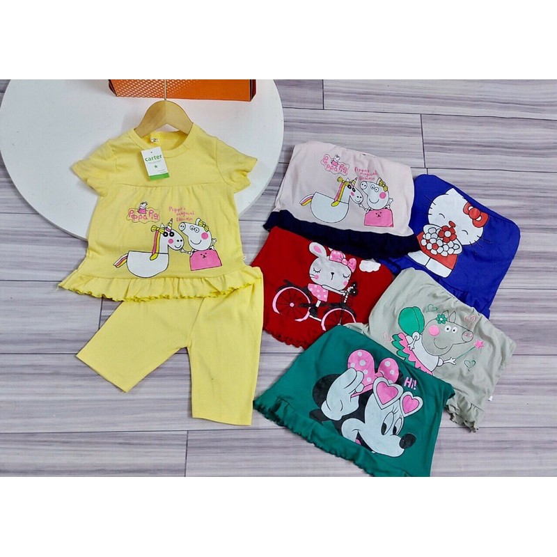 Set 5 bộ mặc ở nhà cho bé