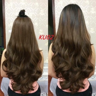 Tóc Giả Kẹp chữ U xoăn- Video& Hình thật