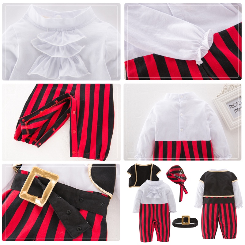 Trang Phục Hóa Trang Cướp Biển Caribbean Nhân Dịp Halloween Cho Bé Trai