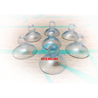 Bộ 10 chiếc hít kính cố định dây sủi cho bể cá,Núm silicol hít kính, miếng nhựa hít kính, kệ kính