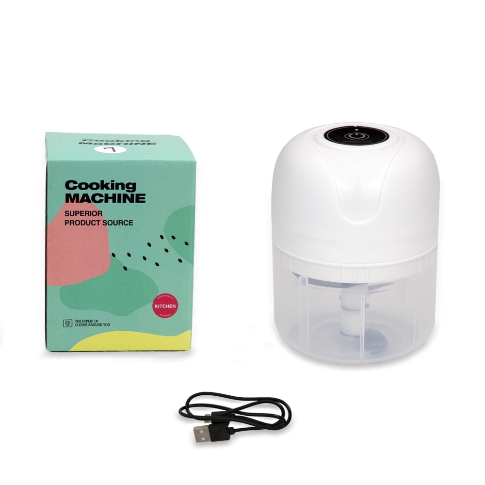 Máy Xay Mini Tỏi Ớt Cầm Tay 250ml Sử Dụng Cổng Sạc USB Siêu Tiện Lợi, Máy xay tỏi ớt mini đa năng sạc điện mẫu mới