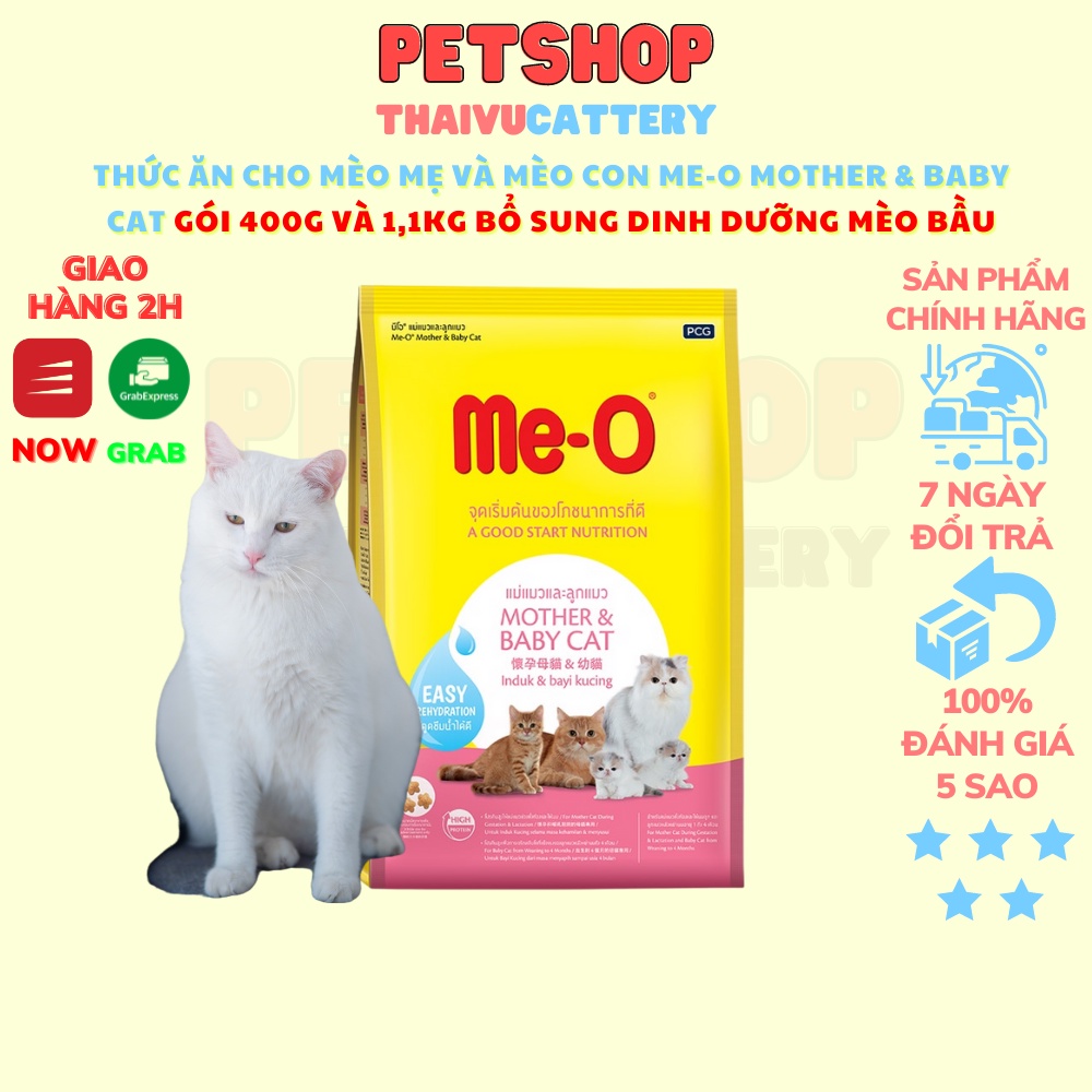 Thức Ăn Cho Mèo Mẹ Và Mèo Con Me-O Mother &amp; Baby Cat 1,1kg