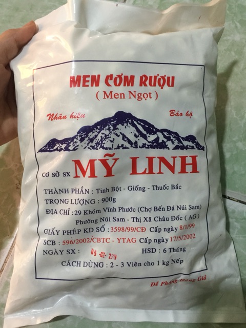 Men ngọt làm cơm nếp cẩm nếp lứt gói 20 viên