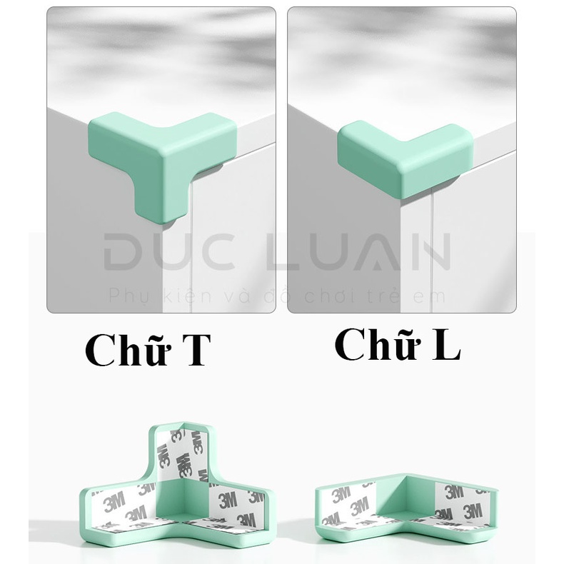 Miếng bọc góc bàn silicon giữ an toàn cho bé - Bọc cạnh bàn