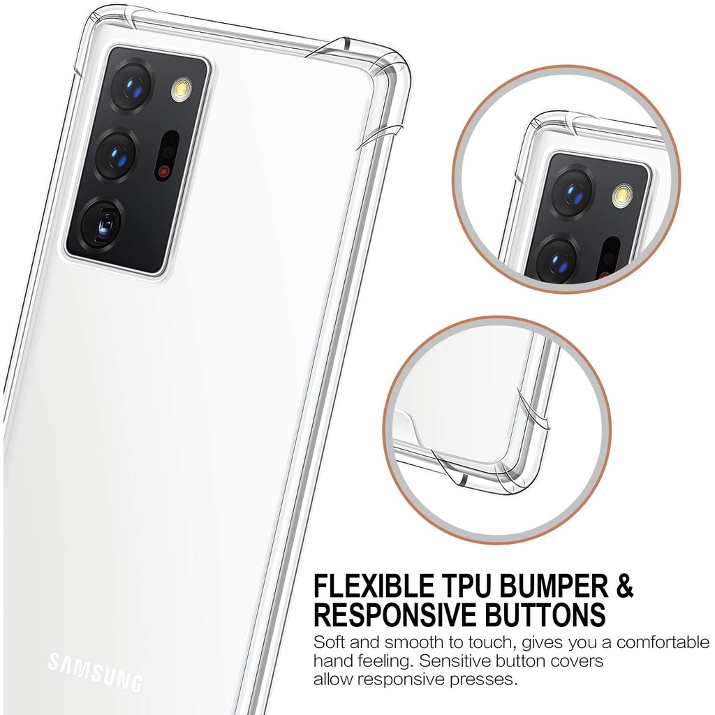 Ốp điện thoại silicon chống sốc và va chạm cho Samsung Galaxy ss Note 20 Ultra 10 9 8 Lite 10+ 5G