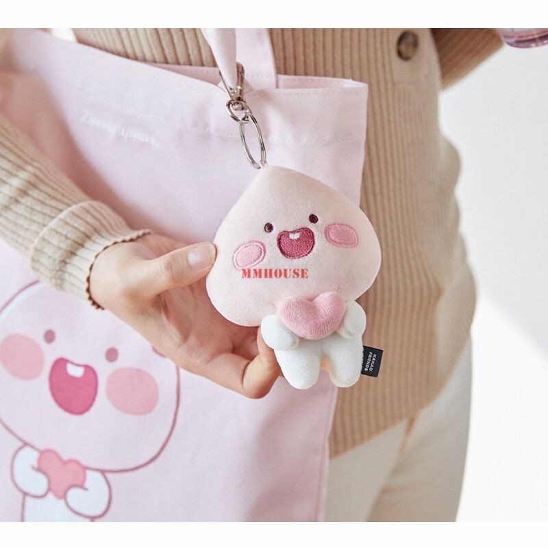 Dây móc khóa hình quả đào xinh xắn