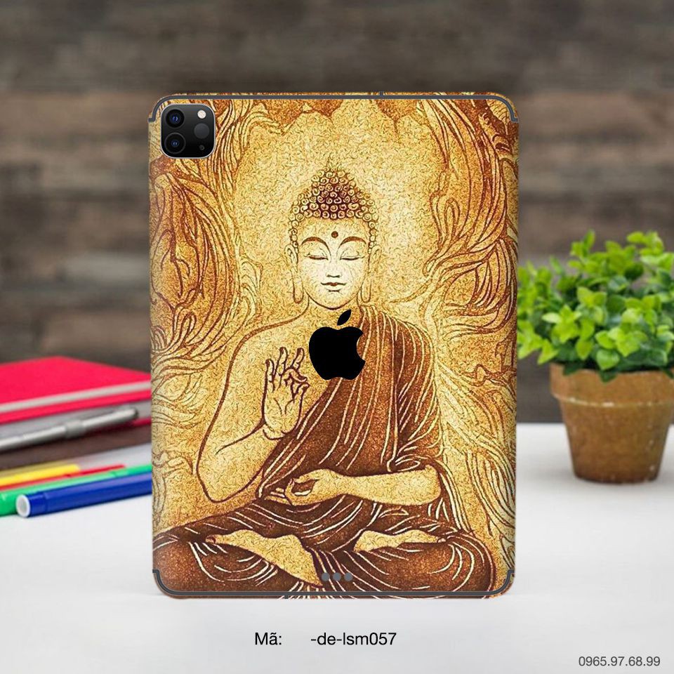 Skin dán iPad in hình Đức Phật (inbox mã máy cho Shop)