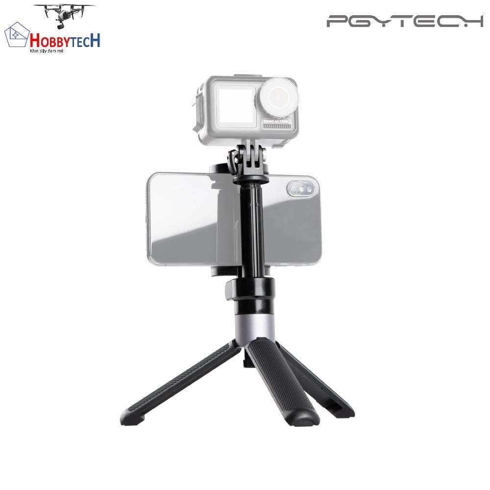 Gậy rút tripod mini Osmo Action camera - Plus - PGYTECH - Cao cấp - Bền bỉ - Nhỏ gọn - Giúp kết nối điện thoại với osmo