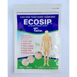CAO DÁN THẢO DƯỢC GIẢM ĐAU ECOSHIP  - Nhà thuốc Amipharma - FREESHIP 99k
