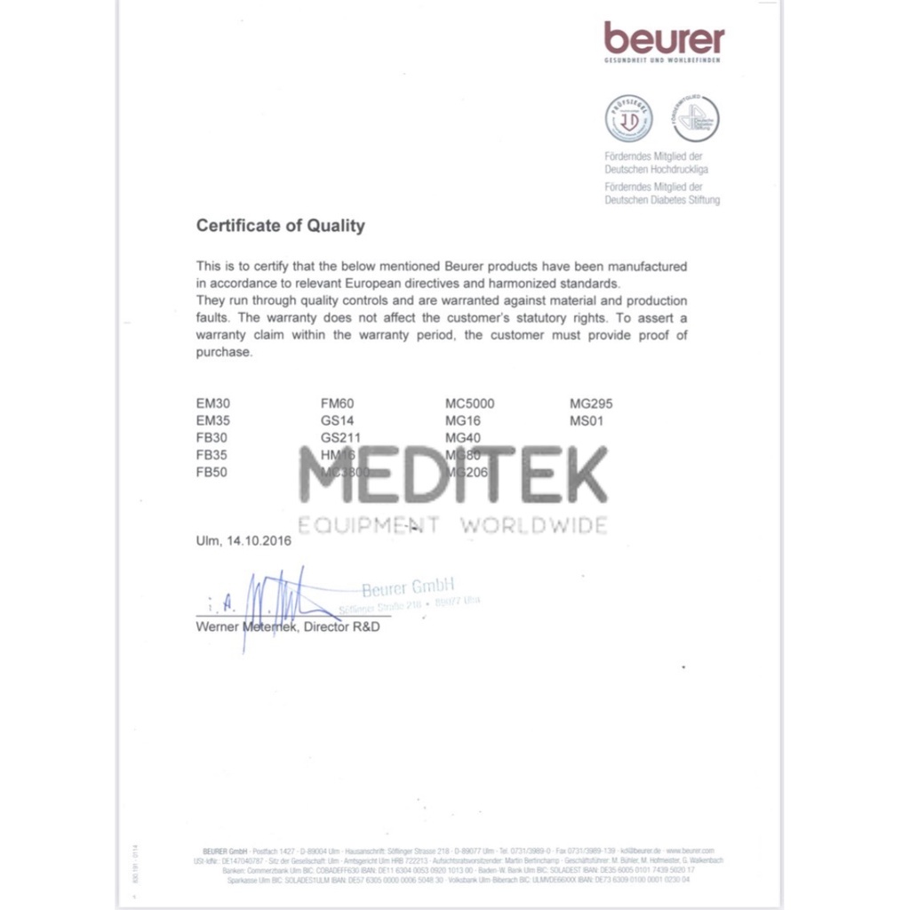 Máy massage chân khô Beurer FM60, với chế độ massage rung hiệu quả, nhập khẩu Đức, bảo hành 24 tháng