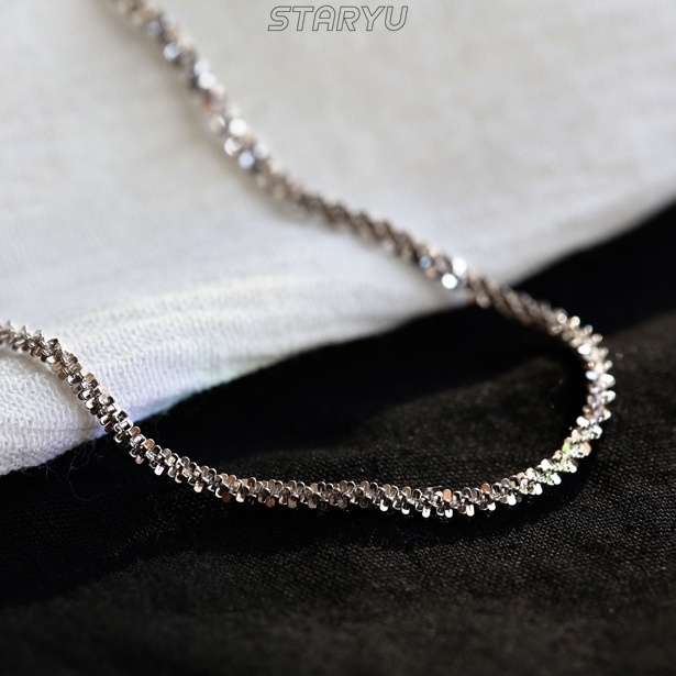 Vòng cổ Choker Mạ Bạc 925 Mặt Hình Ngôi Sao Thời Trang Dành Cho Nữ