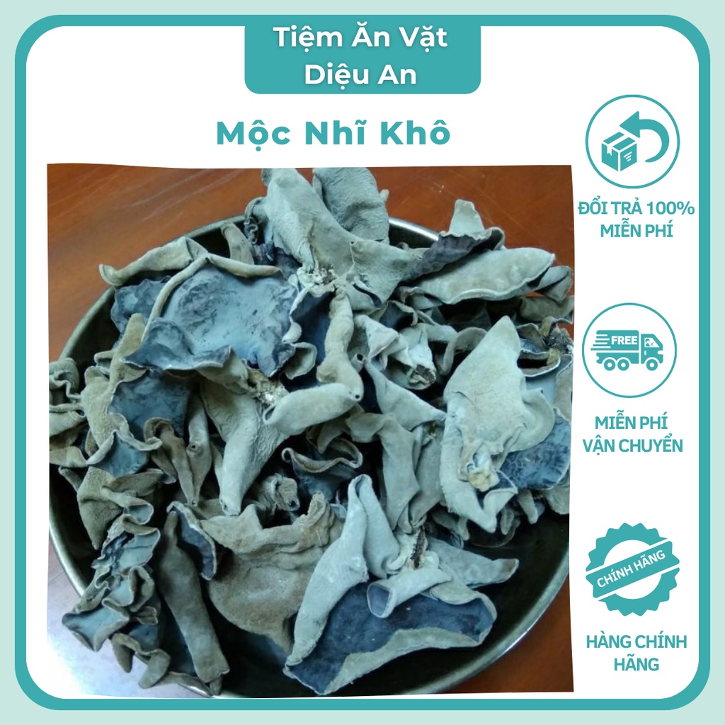 Mộc nhĩ khô [Freeship] Mộc nhĩ đen tây bắc làm nem, món canh, món xào ngày Tết DA04