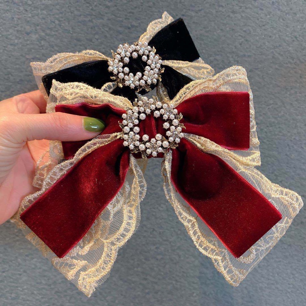 Kẹp Tóc Đính Nơ Thời Trang Nữ Tính