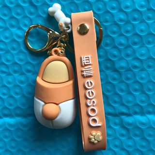 Móc Khóa Zp8035 Hình Mông Chú Chó Corgi Dễ Thương