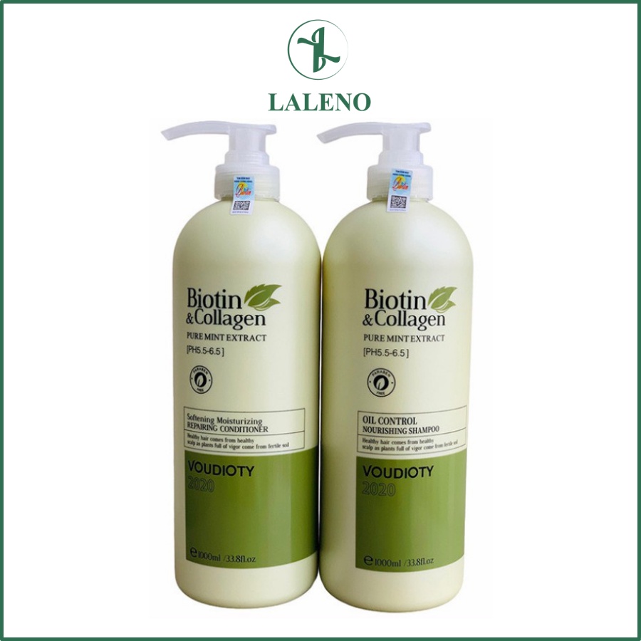 BỘ DẦU GỘI XẢ BIOTIN &amp; COLLAGEN KIỀM DẦU, DƯỠNG ẨM CHO TÓC 1000ML