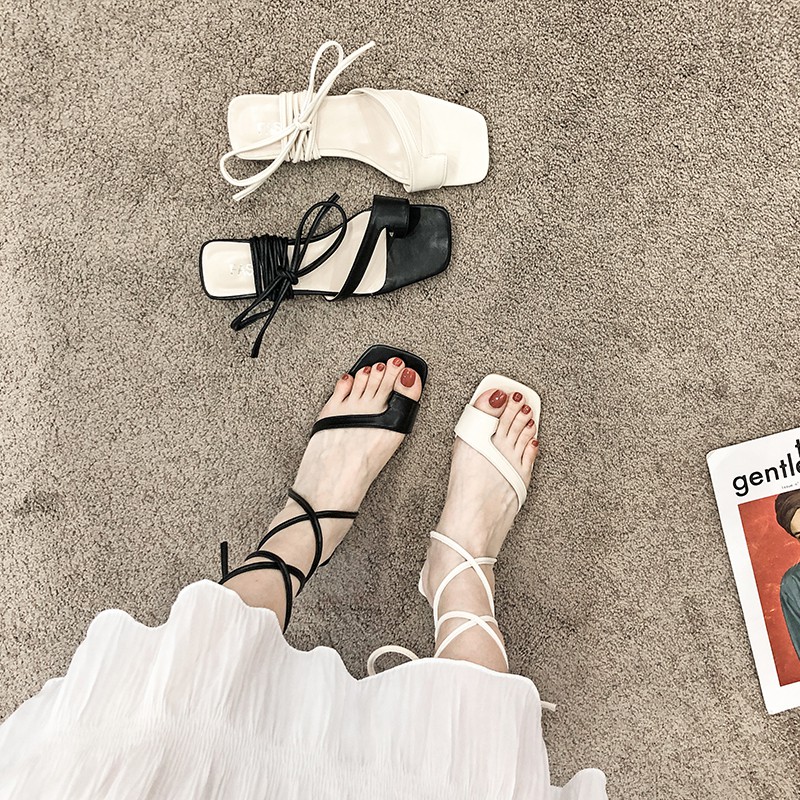 Giày sandals cột dây thời trang nữ siêu cá tính