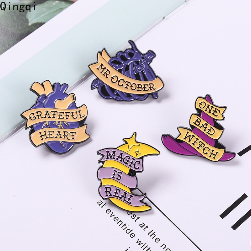 Ghim cài áo Miss Zoe họa tiết chủ đề phù thủy dễ thương