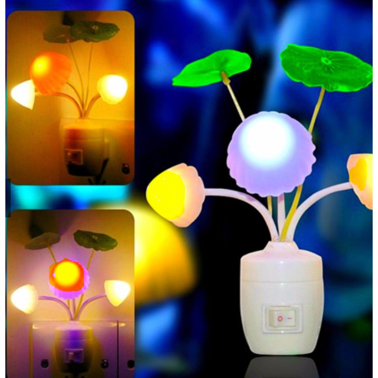 Đèn ngủ cảm ứng thông minh, tiết kiệm điện hình nấm