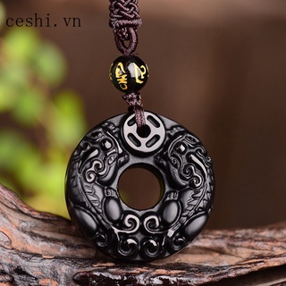 7a Vòng Cổ obsidian Độc Đáo
