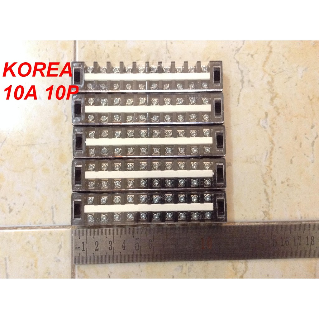 COMBO 8 THANH TERMINAL BLOCK SUNGHO KOREA 10A - 30A, từ 3P-10P chính hãng