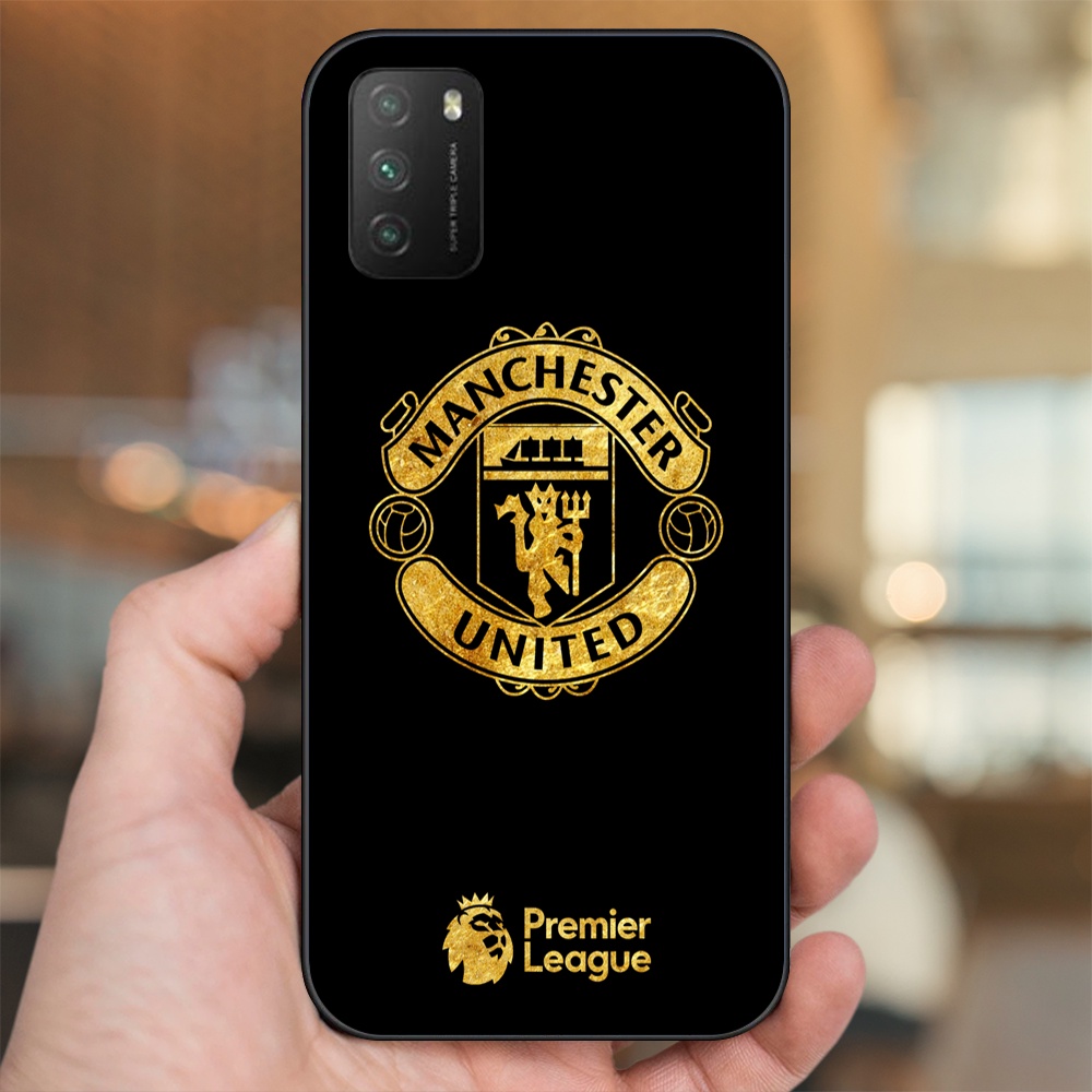 Ốp lưng Xiaomi Poco M3 viền đen in hình MU Manchester United