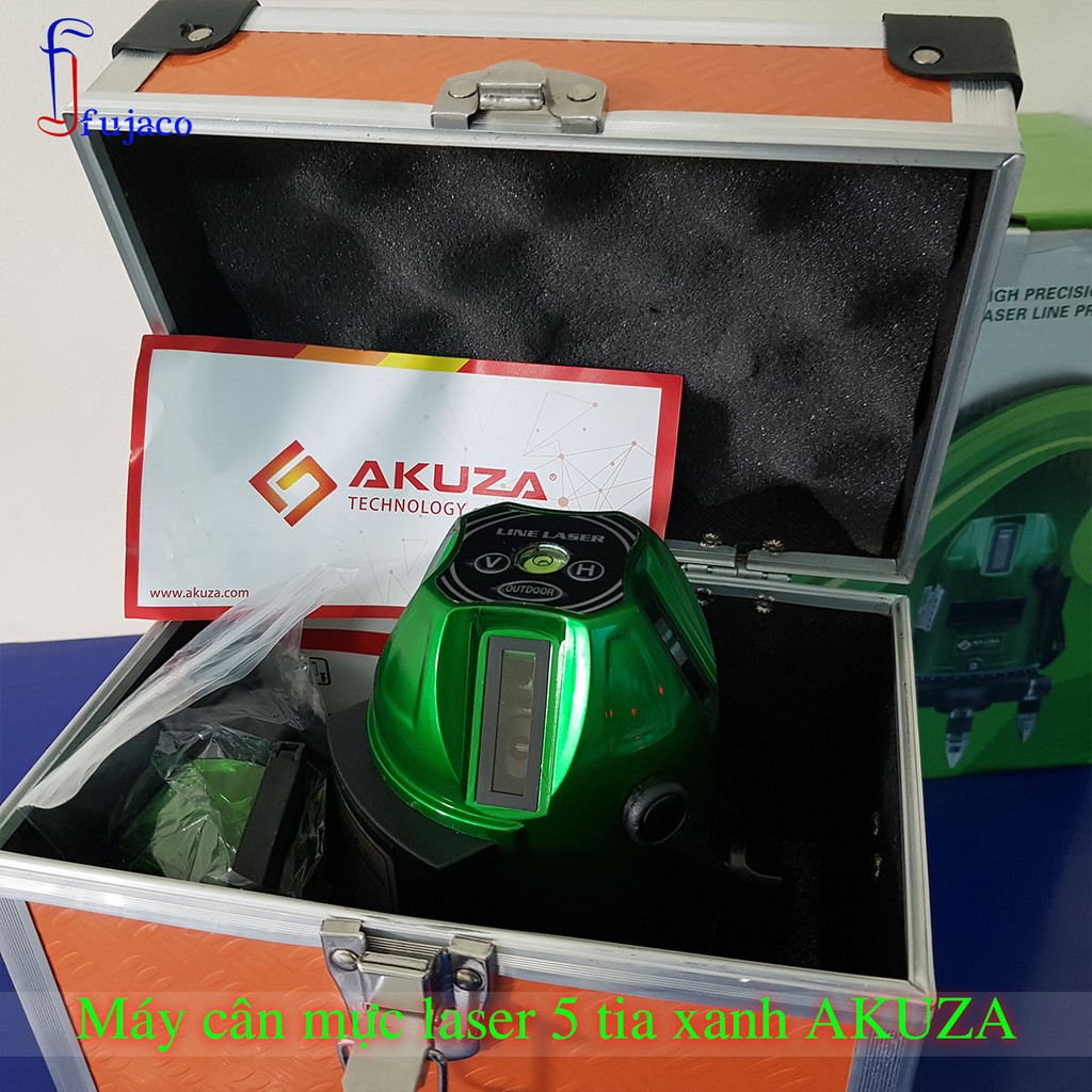 Máy Cân Mực Laser 5 tia xanh Akuza AK-686D - FUJACO