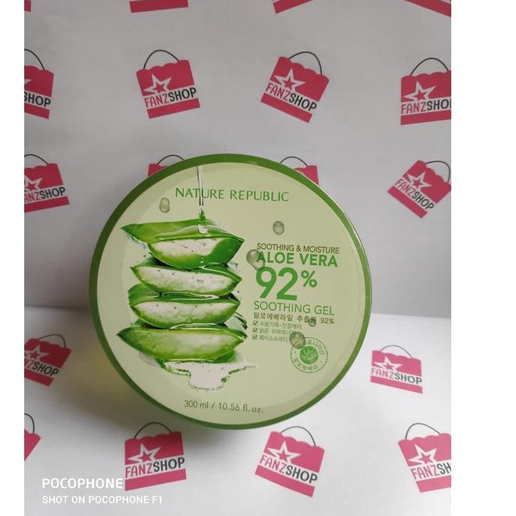 H045 ❄️Fanzshop❄️ Son môi Nature REPUBLIC ALOE VERA SOOTHING GEL 92%