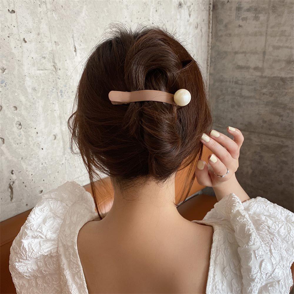 QQMALL Kẹp Tóc Mỏ Vịt Bằng Kim Loại Kiểu Vintage Thanh Lịch Cho Nữ