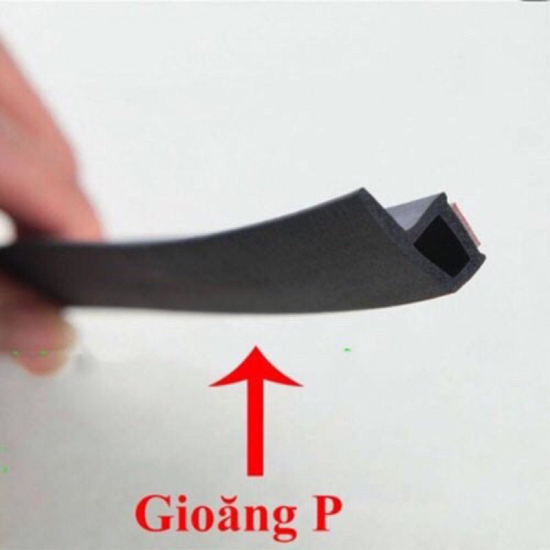 10 mét gioăng chống ồn ô tô, ron cửa cao su nẹp cửa chống ồn chữ D, P, Z, B dán cửa, nắp cốp TẶNG CHAI DUNG MÔI 3M