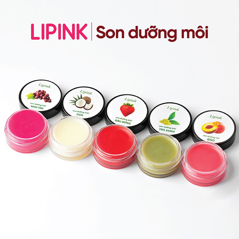 Son dưỡng môi LIPINK - Dưỡng môi hồng tự nhiên, ngừa thâm môi, loại bỏ bong tróc, thâm sạm môi - Vườn Mỹ Phẩm