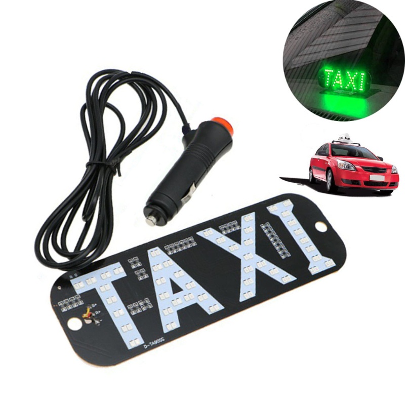 Đèn LED tín hiệu Taxi Uber 12V có cáp sạc tiện dụng