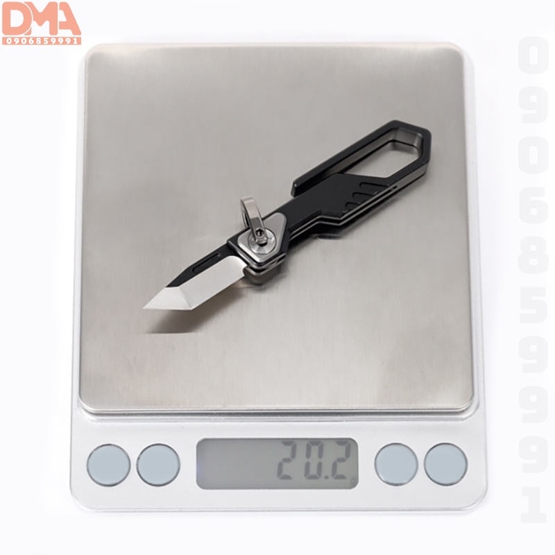 Phụ kiện dã ngoại,dụng cụ phượt dao EDC Titanium  vuông