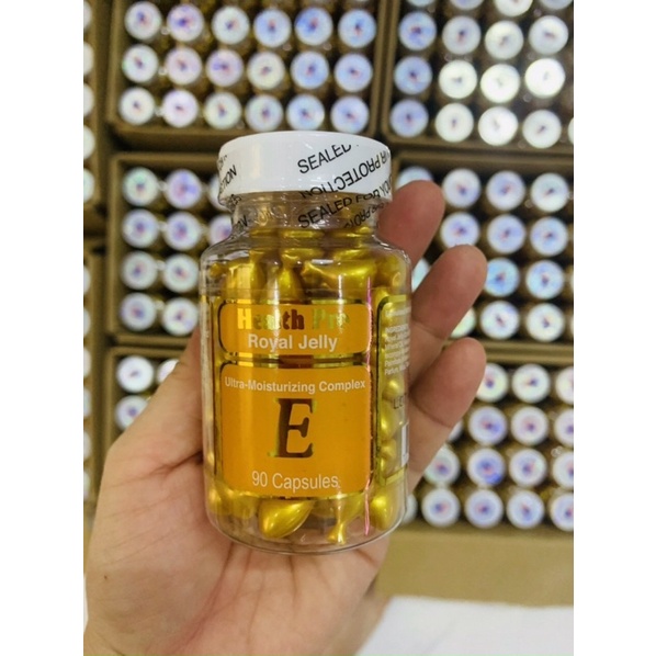 🌸🌼 🐝Viên thoa dưỡng da Vitamin E HEALTH PRO Royal Jelly, Aloe Vera & Avocado 90 viên  🌺🐝