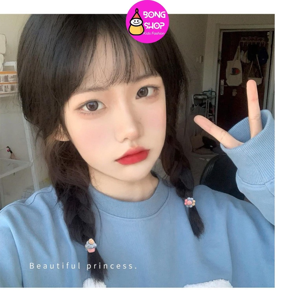 Set 40 dây cột tóc hình hoa trái dễ thương cho bé